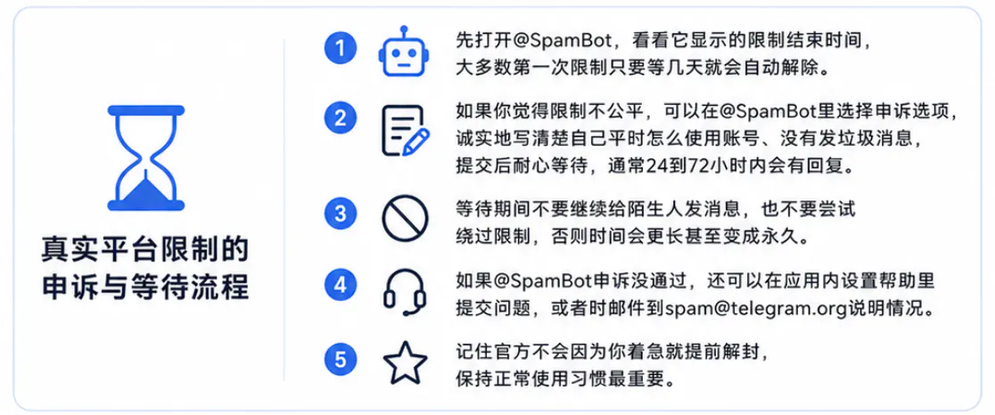 真实平台限制的申诉与等待流程