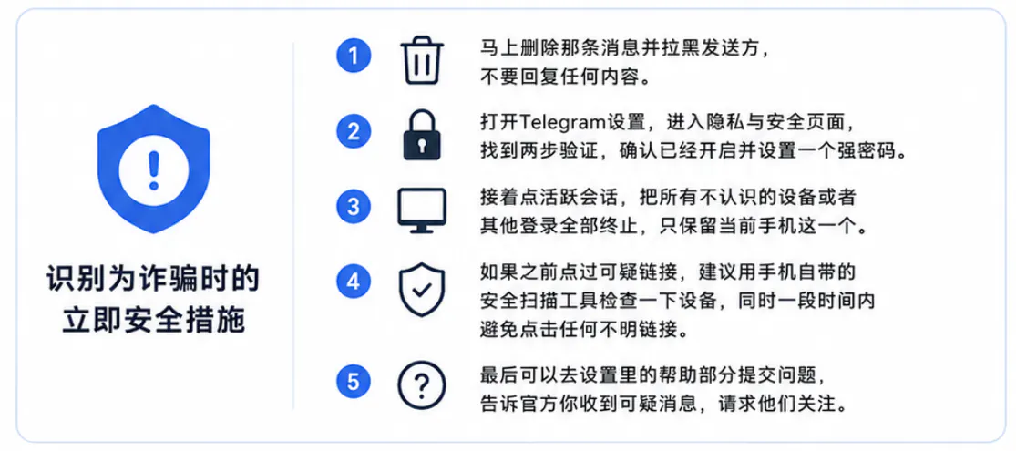 识别为诈骗时的安全措施